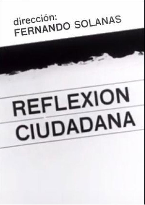 Movie poster for Reflexión ciudadana (1963)