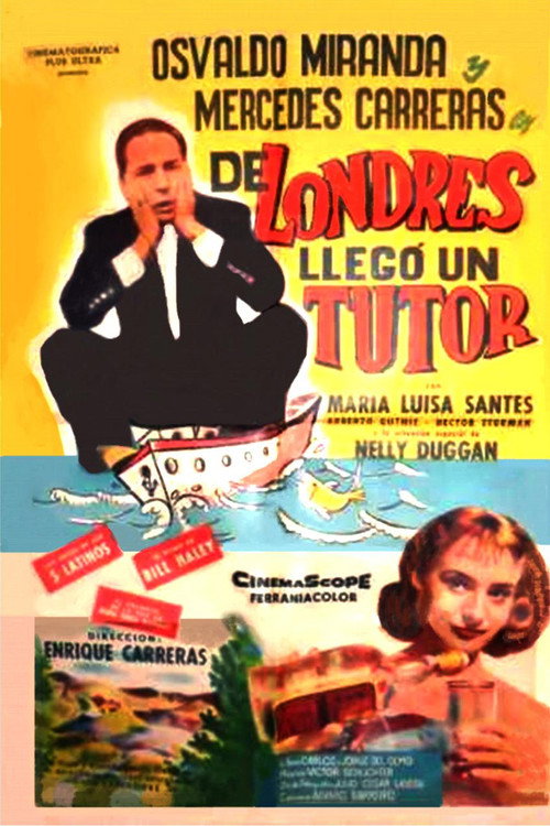 Movie poster for De Londres llegó un tutor (1958)