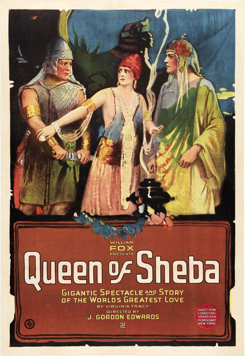 Movie poster for The Queen of Sheba (1921)
