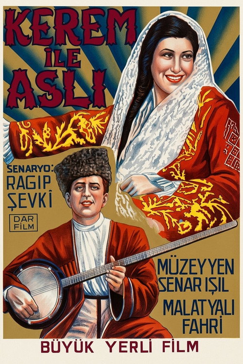 Movie poster for Kerem ile Aslı (1942)