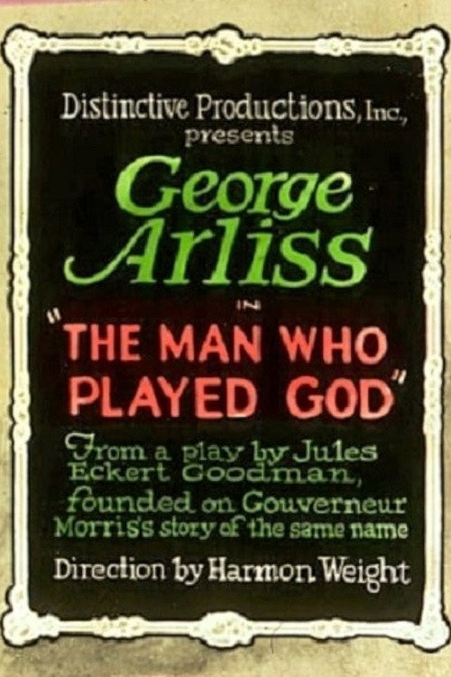 Movie poster for The Man Who Played God (1922)