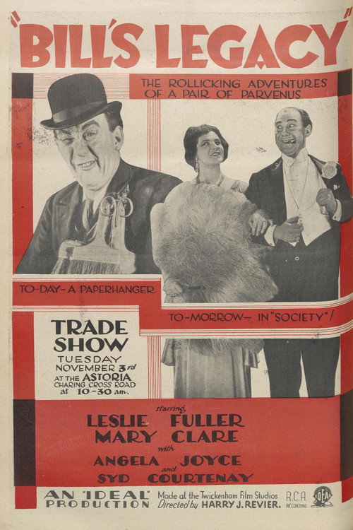 Movie poster for Bill's Legacy (1931)