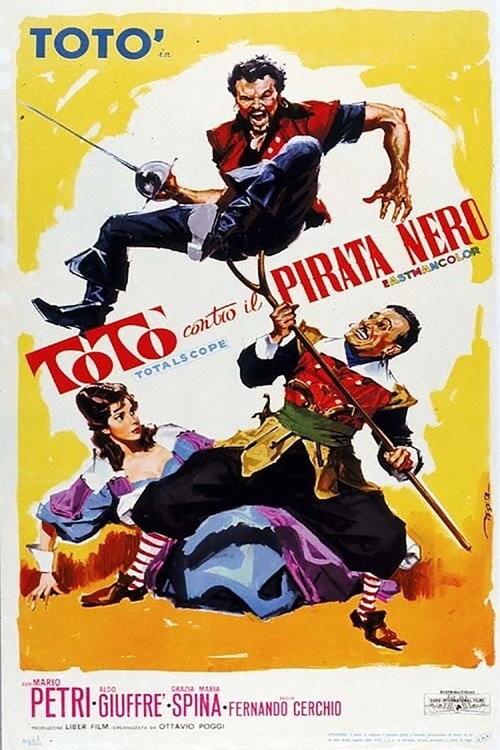 Movie poster for Totò versus the Black Pirate (1964)