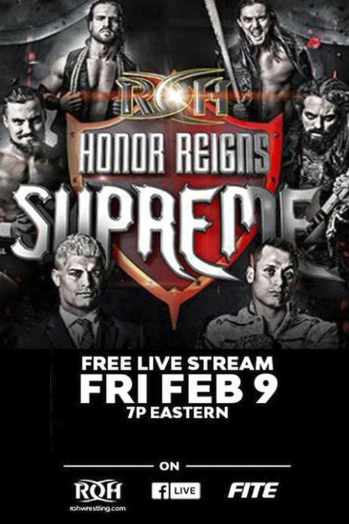 Movie poster for ROH: Honor Reigns Supreme (2018)