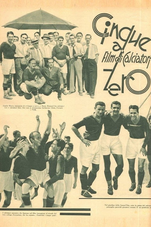 Movie poster for Cinque a zero (1932)