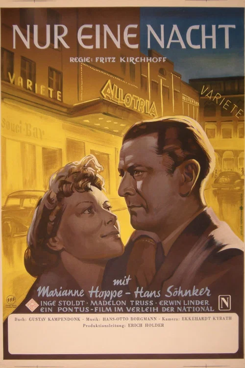Movie poster for Nur eine Nacht (1950)