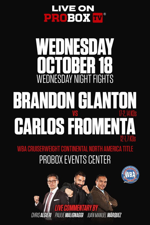 Movie poster for Brandon Glanton vs. Carlos Fromenta (2023)