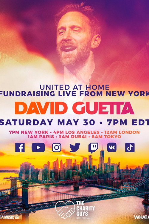 Movie poster for David Guetta | United at Home - Fundraising Live from New York (2020)