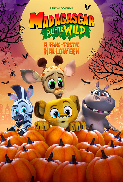 Movie poster for Madagascar: A Little Wild - A Fang-Tastic Halloween (2020)