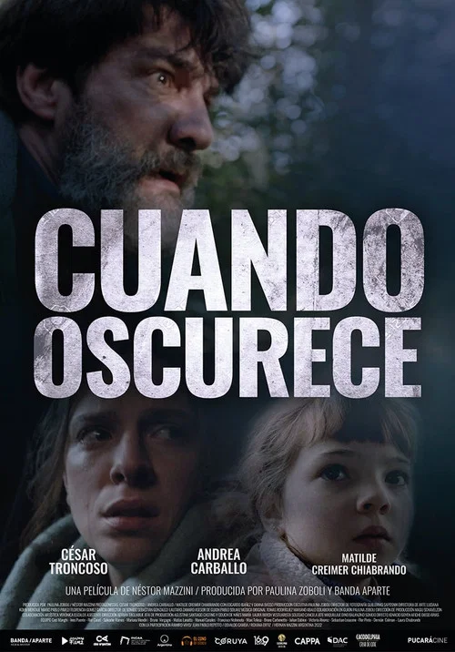 Movie poster for Cuando oscurece (2022)
