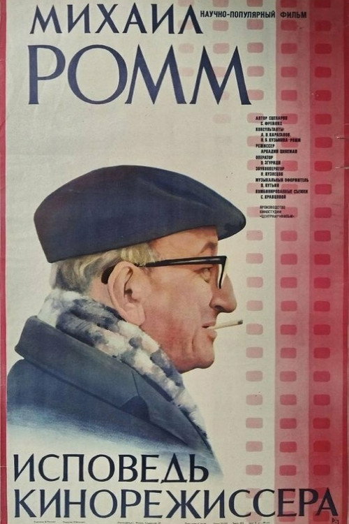 Movie poster for Mikhail Romm. Confessions Of A Film Director (1985)