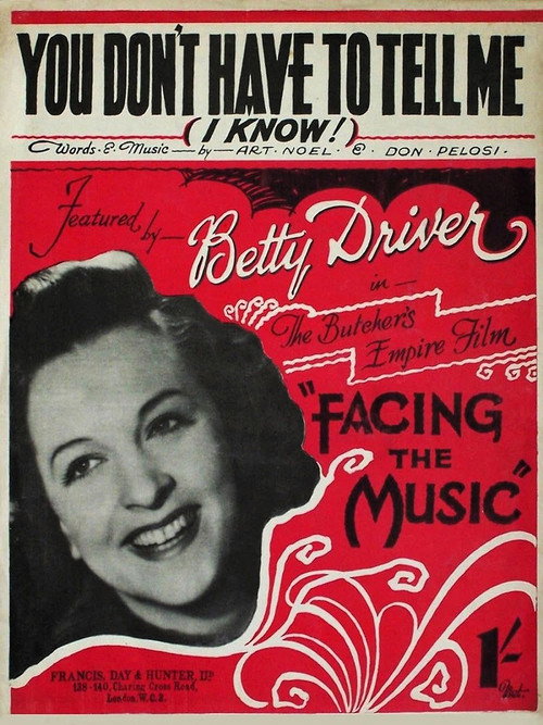 Movie poster for Facing the Music (1941)