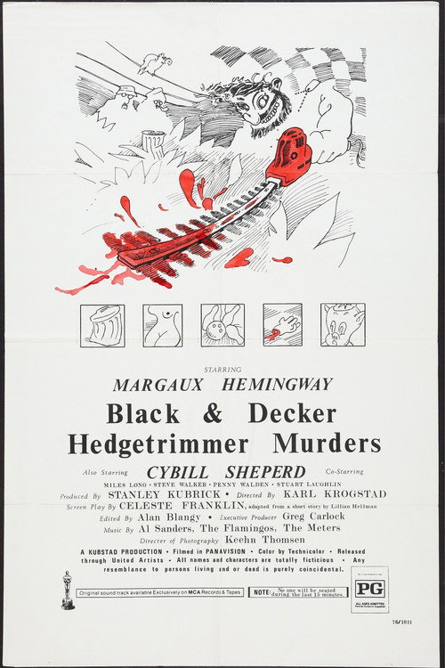 Movie poster for Black & Decker Hedgetrimmer Murders (1976)