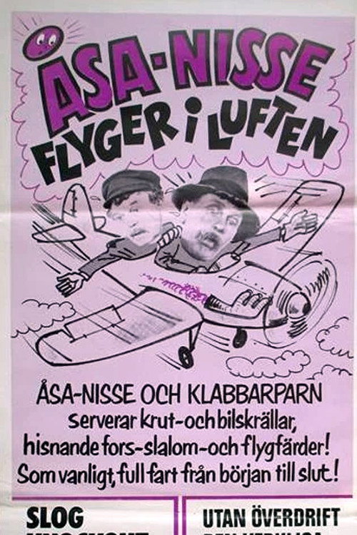 Movie poster for Åsa-Nisse flyger i luften (1956)