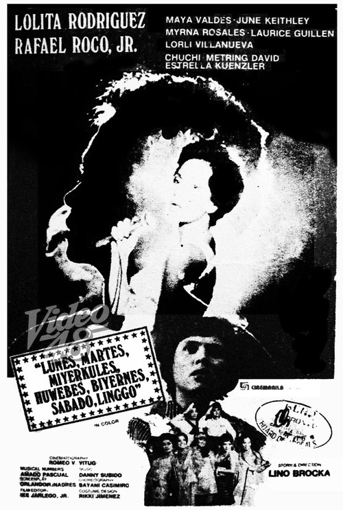 Movie poster for Monday, Tuesday, Wednesday, Thursday, Friday, Saturday, Sunday (1976)