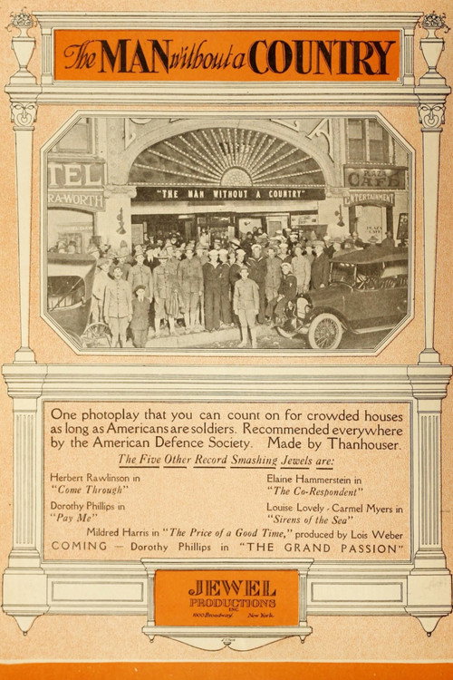 Movie poster for The Man Without a Country (1917)
