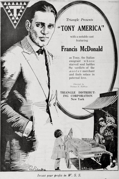 Movie poster for Tony America (1918)