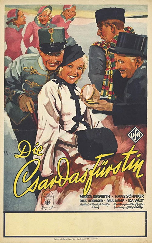 Movie poster for The Csardas Princess (1934)