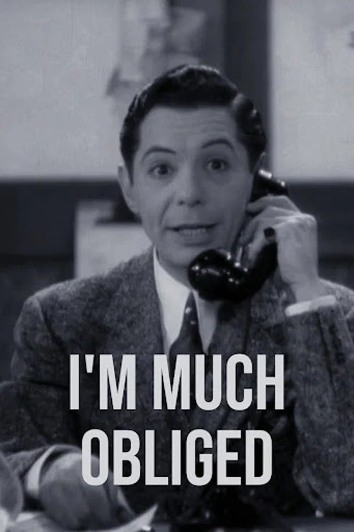 Movie poster for I'm Much Obliged (1936)
