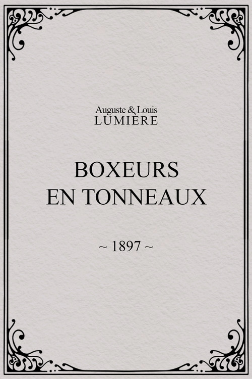 Movie poster for Boxers in Barrels (1897)