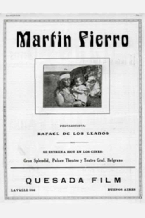 Movie poster for Martín Fierro (1923)