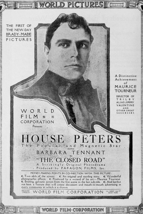Movie poster for The Closed Road (1916)