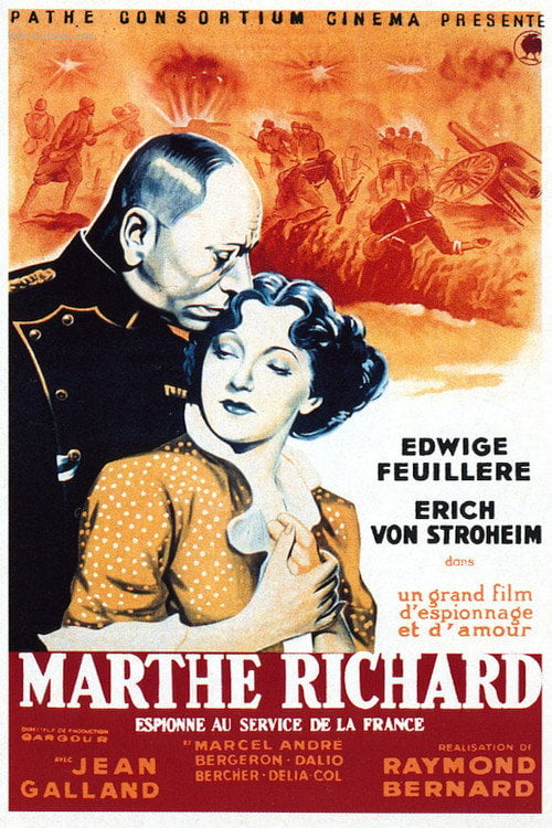 Movie poster for Marthe Richard (1937)