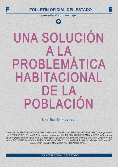 Movie poster for Una solución a la problemática habitacional de la población (2024)