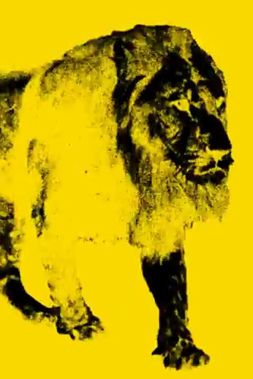 Movie poster for 9 Images of a Lion in Movement (1999)