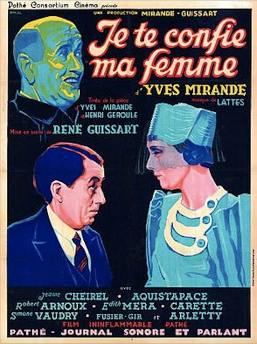 Movie poster for Je te confie ma femme (1933)