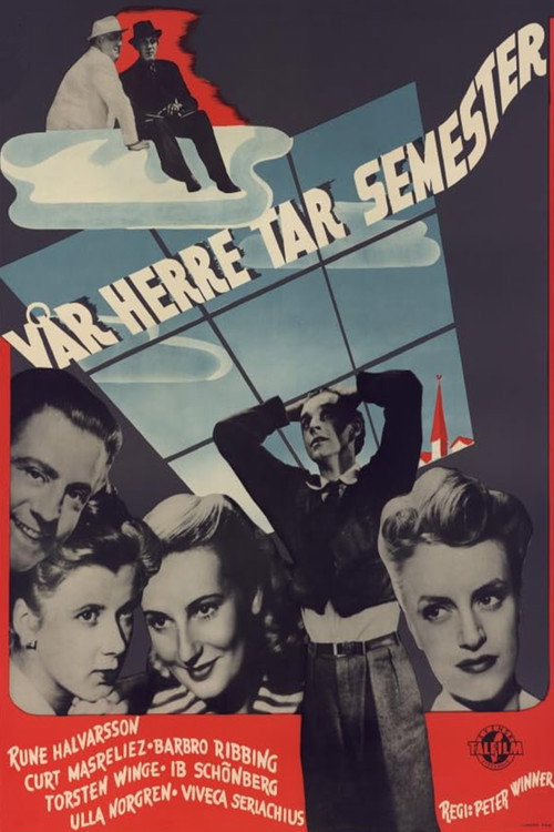 Movie poster for Vår herre tar semester (1947)