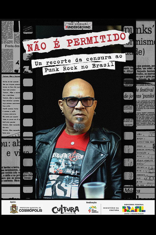 Movie poster for Não é Permitido: um recorte da censura ao Punk Rock no Brasil (2025)