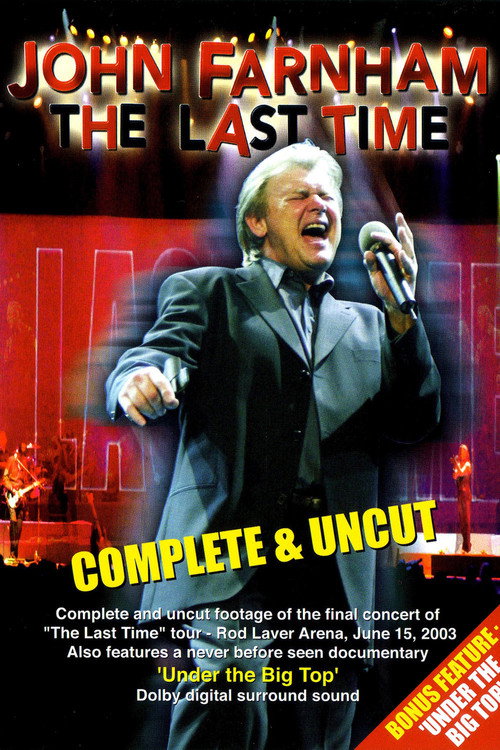 Movie poster for John Farnham - The Last Time (2003)