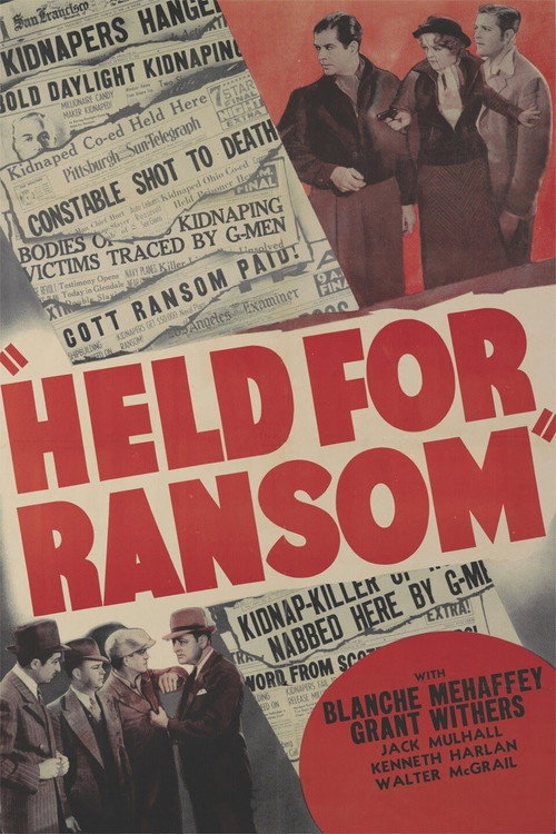 Movie poster for Held For Ransom (1938)