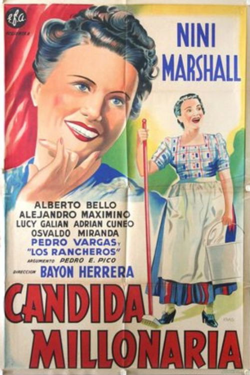 Movie poster for Cándida millonaria (1941)