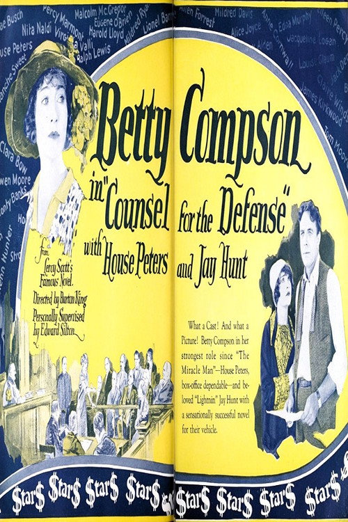 Movie poster for Counsel for the Defense (1925)