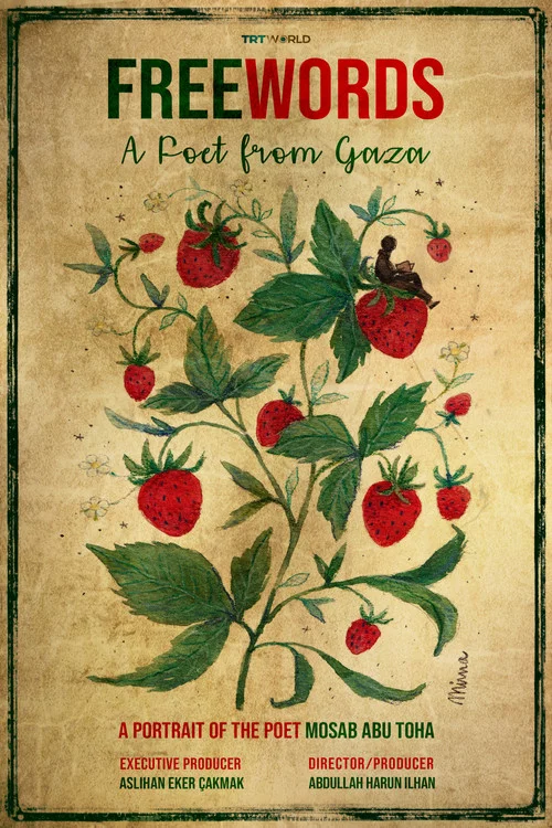 Movie poster for Free Words: A Poet from Gaza (2025)