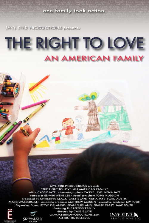 Movie poster for The Right to Love: An American Family (2012)