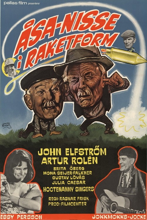 Movie poster for Åsa-Nisse in Rocket Form (1966)