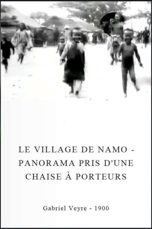 Movie poster for Le village de Namo - Panorama pris d'une chaise à porteurs (1900)