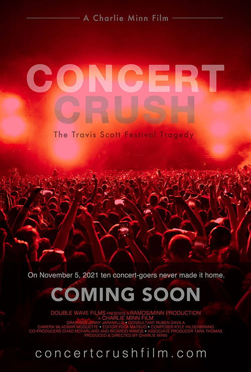 Movie poster for Concert Crush: The Travis Scott Festival Tragedy (2022)