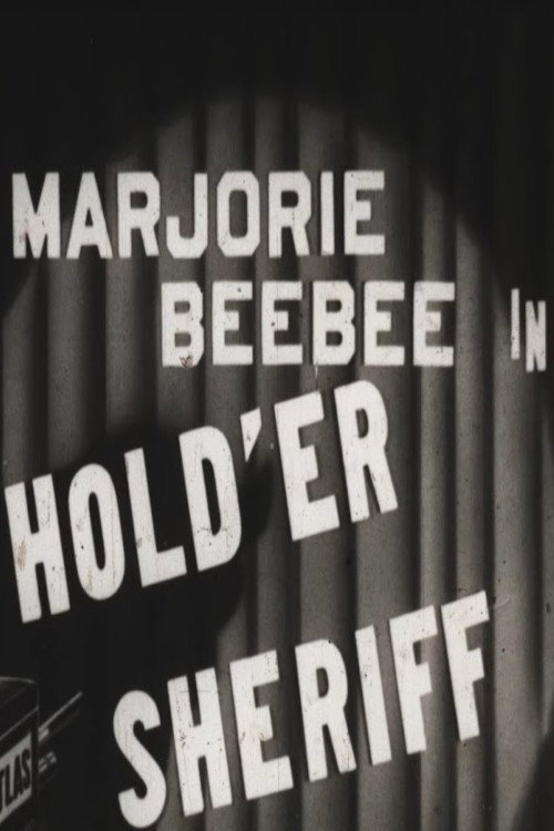 Movie poster for Hold 'er Sheriff (1931)