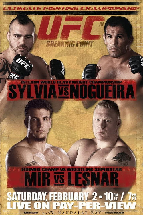 Movie poster for UFC 81: Breaking Point (2008)