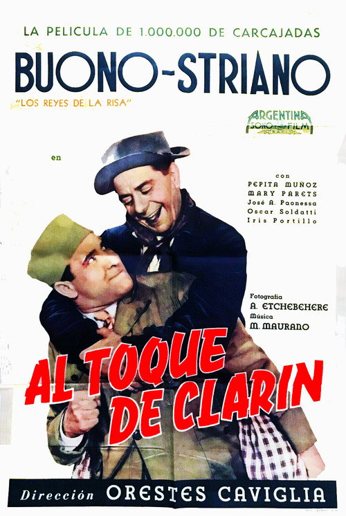 Movie poster for Al toque de clarín (1941)