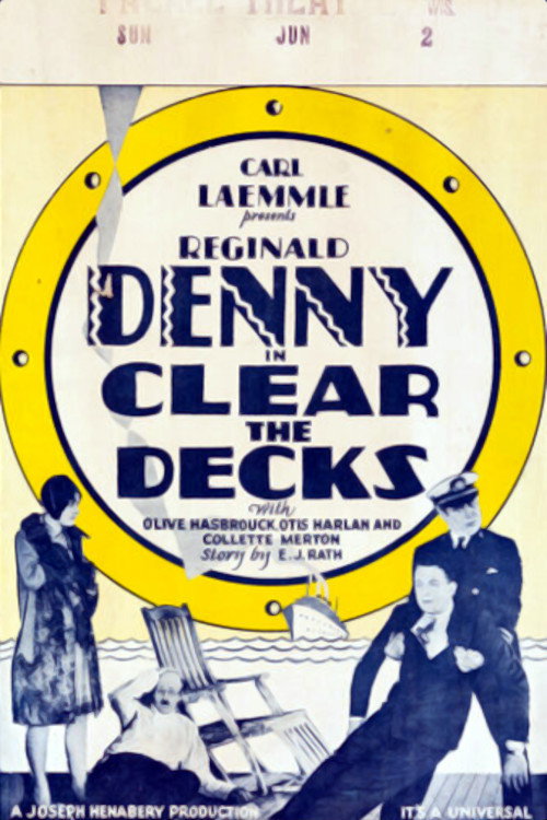 Movie poster for Clear the Decks (1929)