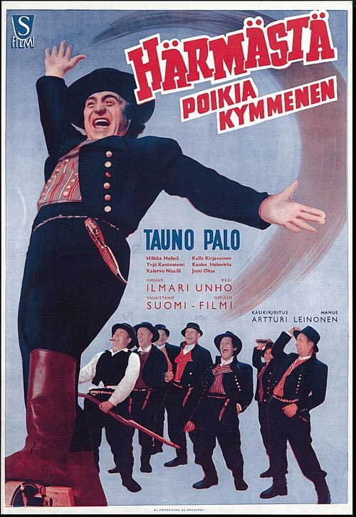 Movie poster for Härmästä poikia kymmenen (1950)