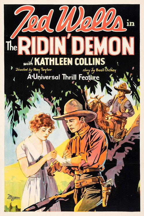 Movie poster for The Ridin' Demon (1929)