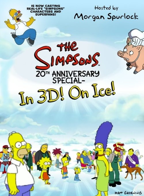 Movie poster for The Simpsons 20th Anniversary Special - In 3D! On Ice! (2010)