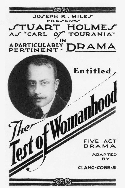 Movie poster for The Test of Womanhood (1917)