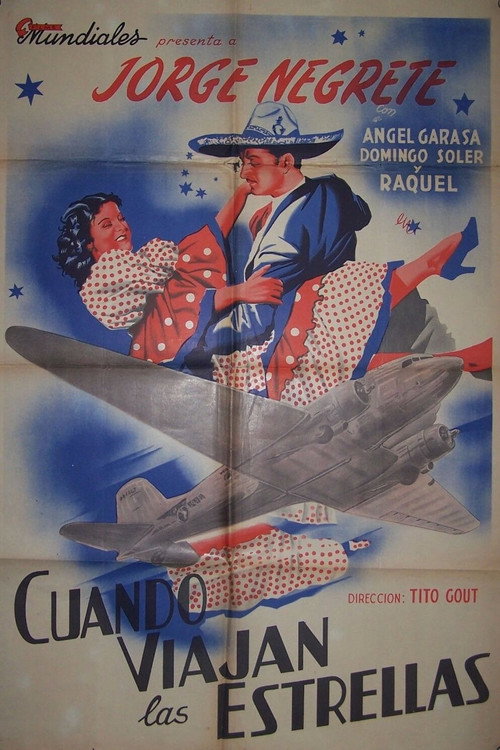 Movie poster for Cuando viajan las estrellas (1942)